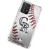 MLB Colorado Rockies Game Ball Galaxy A72 5G Clear Case